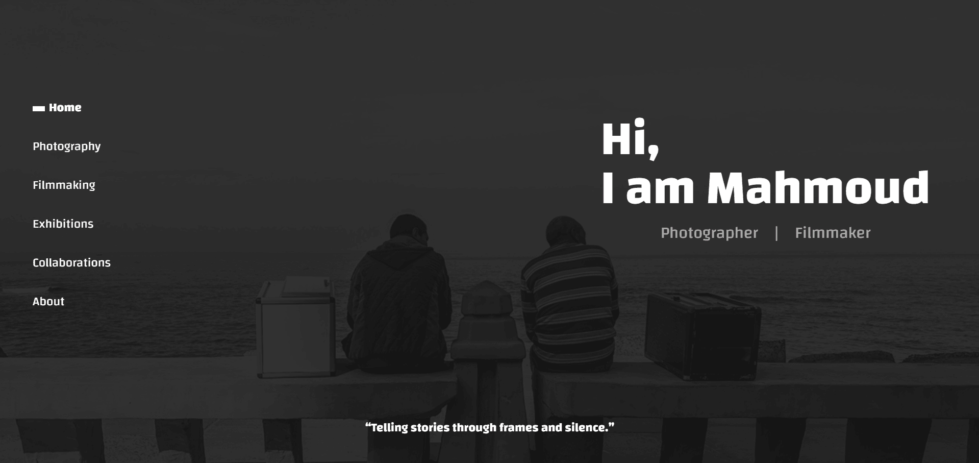 Screenshot of Photographer Portfolio